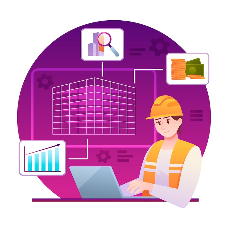 Vector Gratis ilustrasi bim gradien