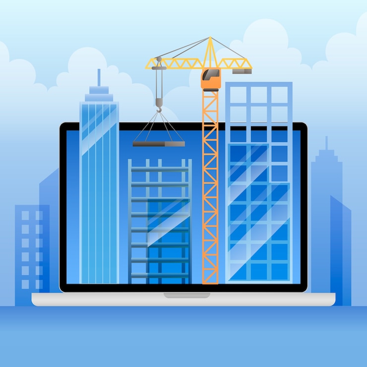 Vector Gratis ilustrasi bim gradien