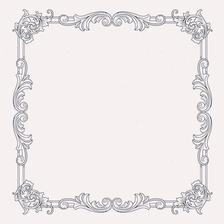 Vector Gratis ilustrasi bingkai gothic digambar tangan