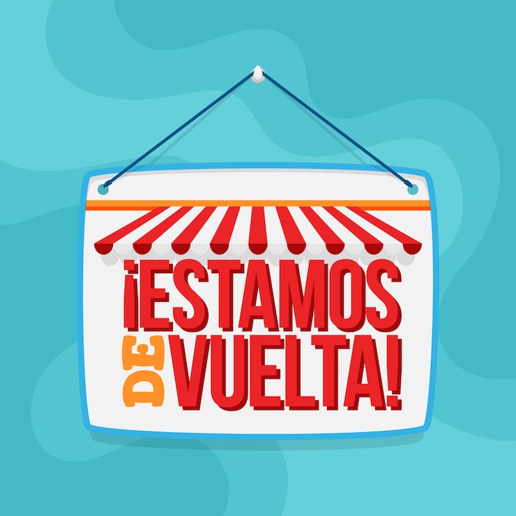 Vector Gratis ilustrasi datar kami telah kembali