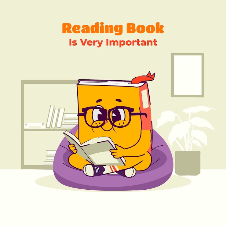 Vector Gratis ilustrasi datar untuk perayaan hari buku sedunia