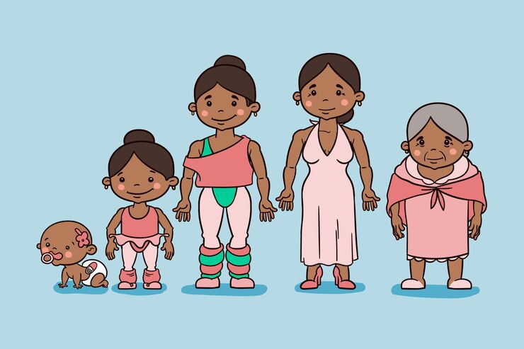 Vector Gratis ilustrasi daur hidup digambar tangan