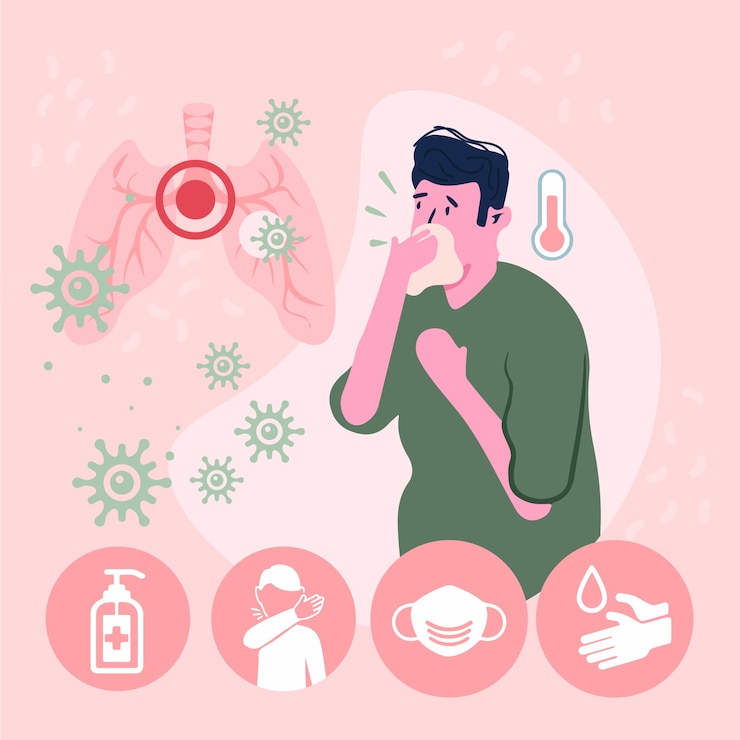 Vector Gratis ilustrasi dengan konsep coronavirus