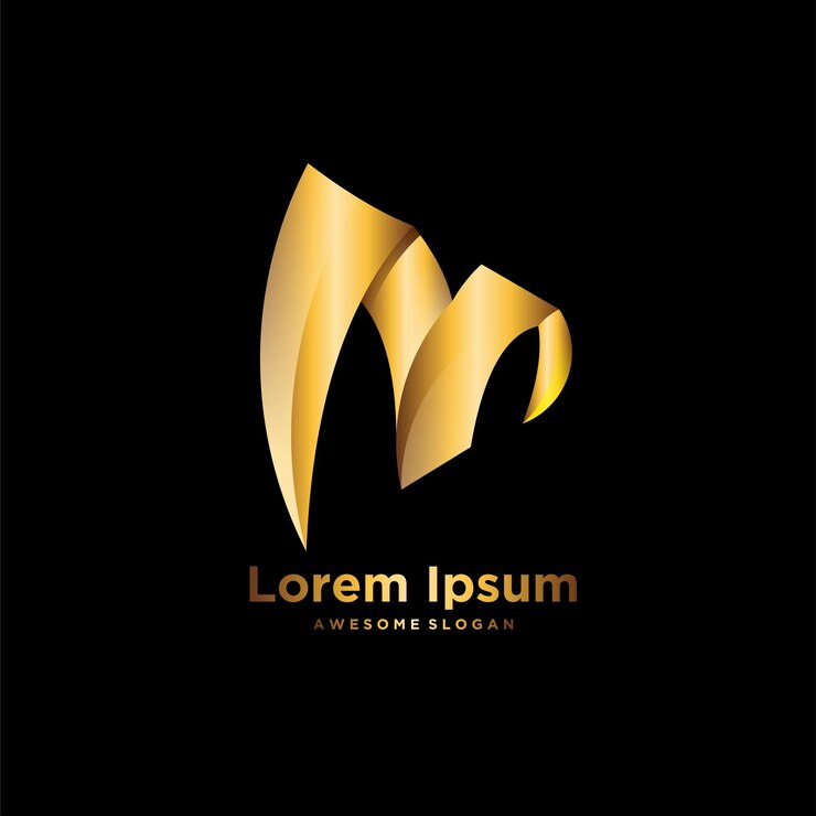 Vector Gratis ilustrasi desain gradien mewah unik logo