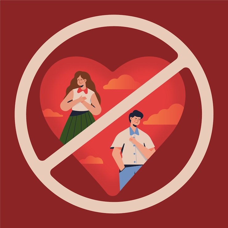 Vector Gratis ilustrasi digambar tangan tanpa cinta