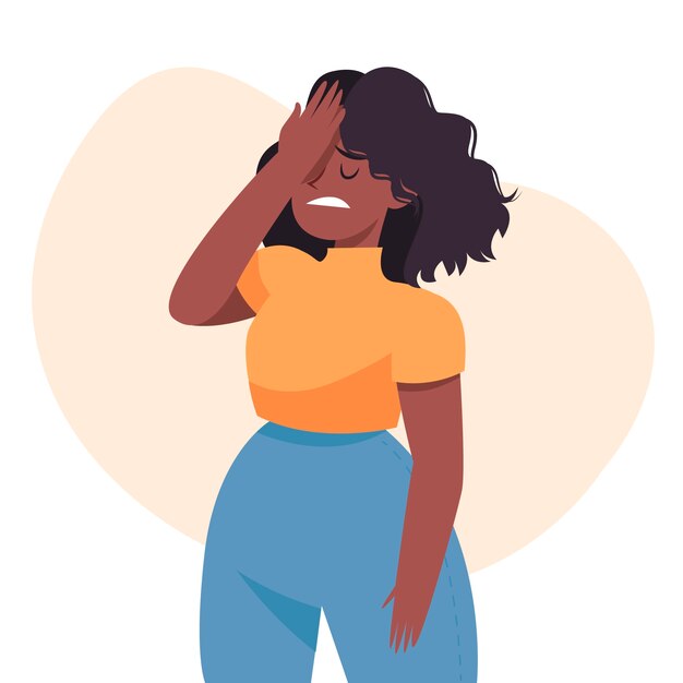 Ilustrasi facepalm digambar tangan