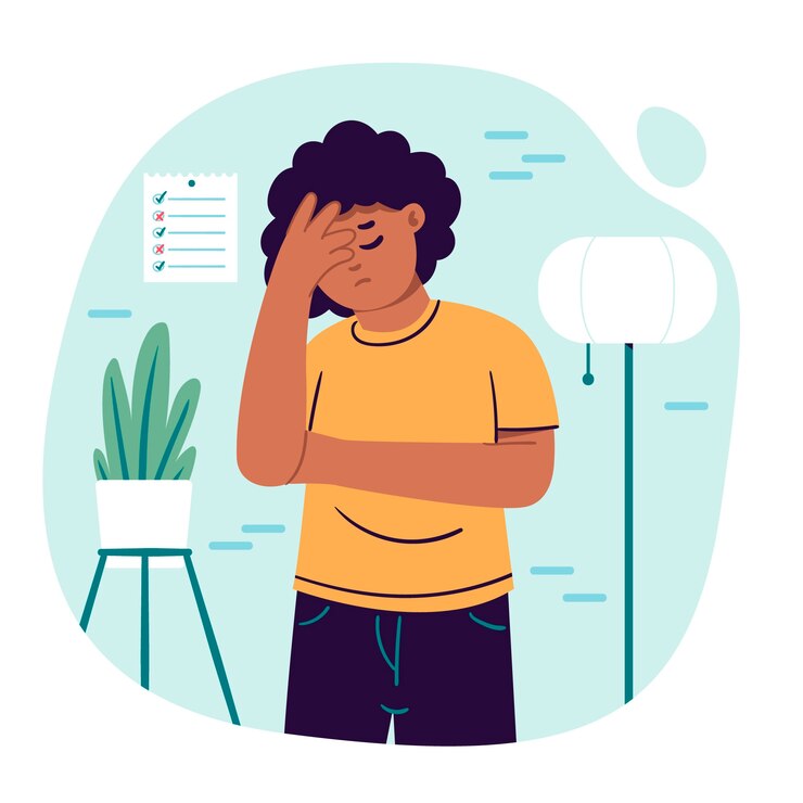 Vector Gratis ilustrasi facepalm digambar tangan