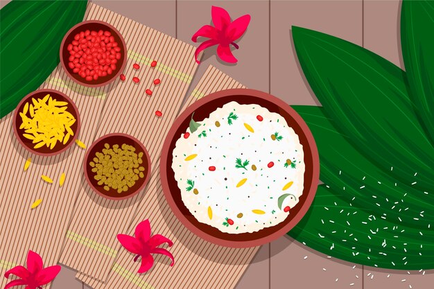 Ilustrasi gopalkala datar