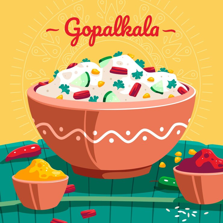 Vector Gratis ilustrasi gopalkala detail