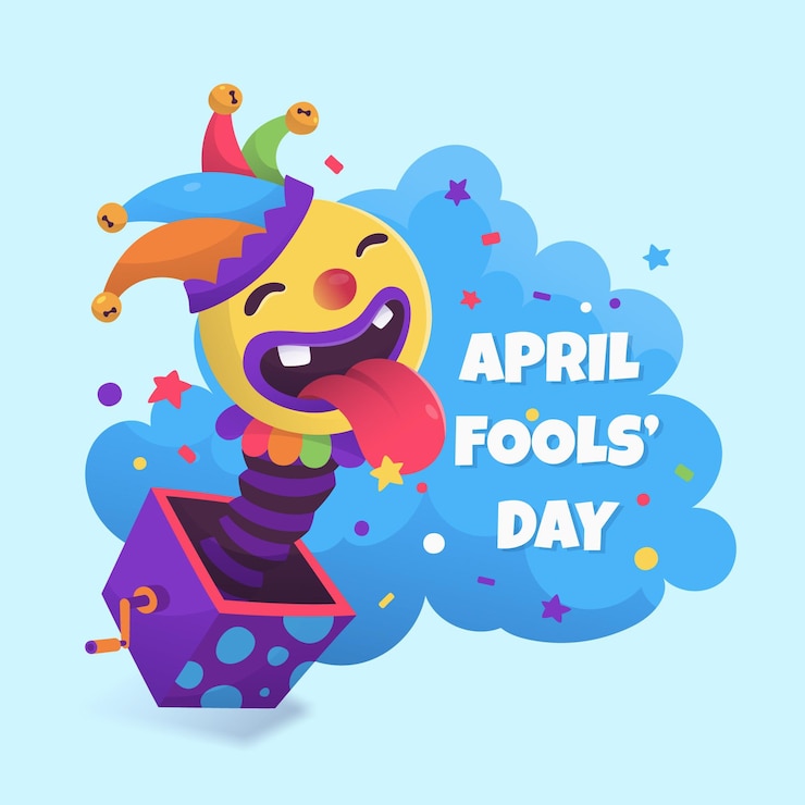 Vector Gratis ilustrasi hari april mop digambar tangan