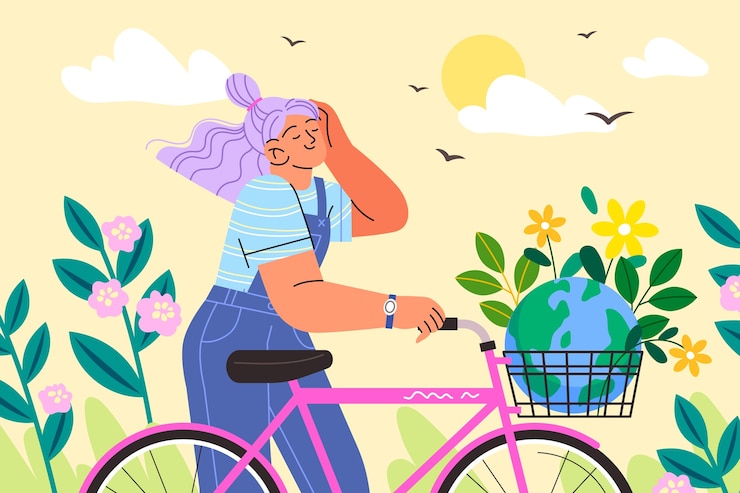 Vector Gratis ilustrasi hari bebas mobil dunia datar