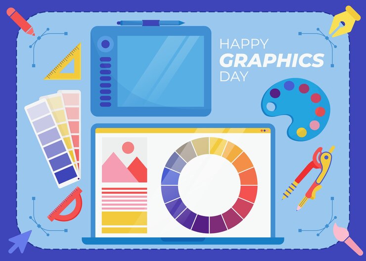 Vector Gratis ilustrasi hari grafis dunia digambar tangan