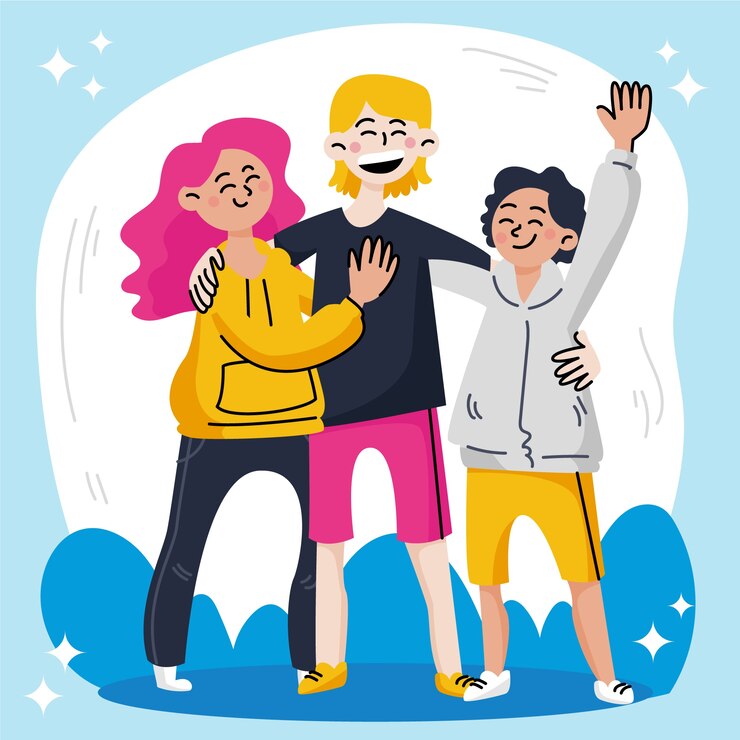 Vector Gratis ilustrasi hari peluk digambar tangan