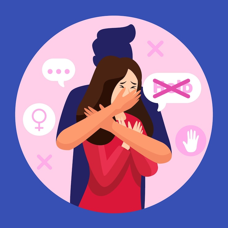 Vector Gratis ilustrasi hentikan kekerasan gender