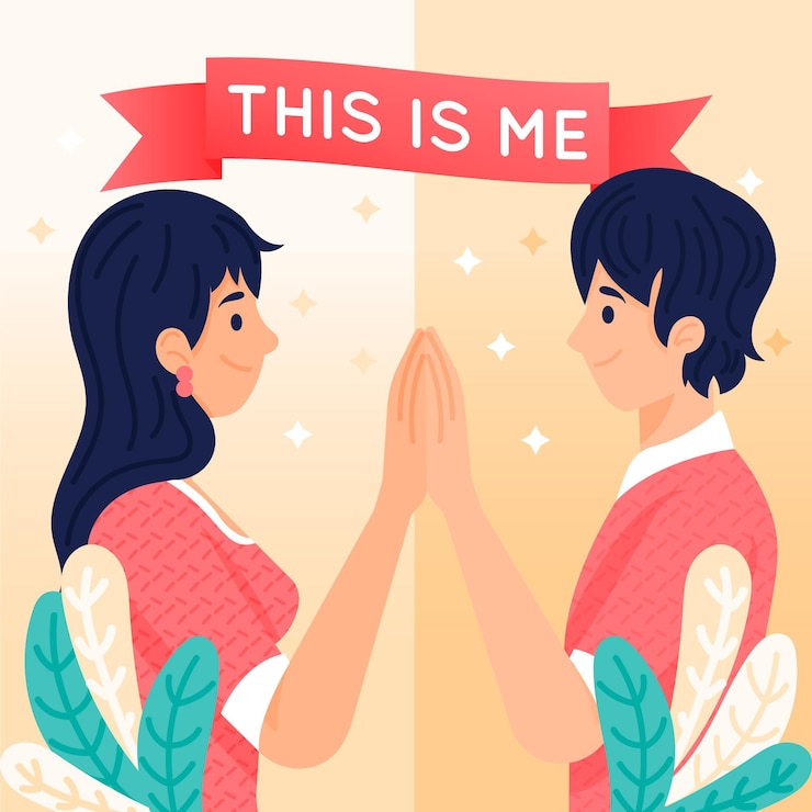Vector Gratis ilustrasi identitas gender