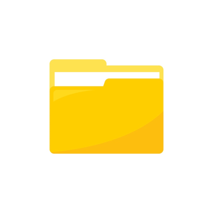 Vector Gratis ilustrasi ikon folder data