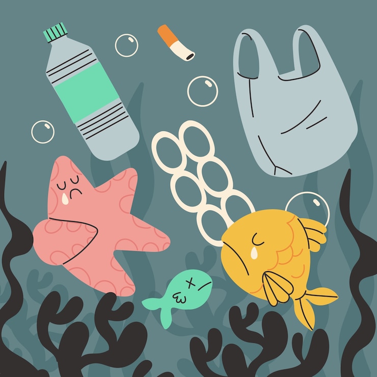 Vector Gratis ilustrasi keanekaragaman hayati digambar tangan