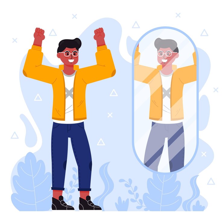 Vector Gratis ilustrasi kepercayaan diri tinggi