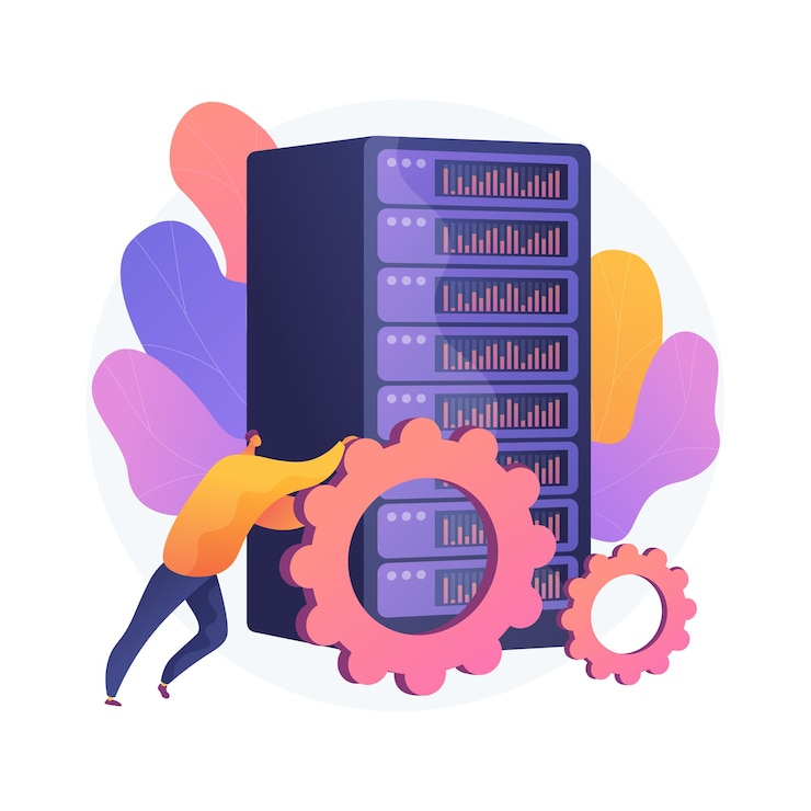 Vector Gratis ilustrasi konsep abstrak pekerjaan data besar