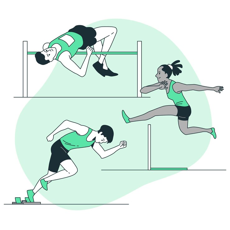 Vector Gratis ilustrasi konsep atletik