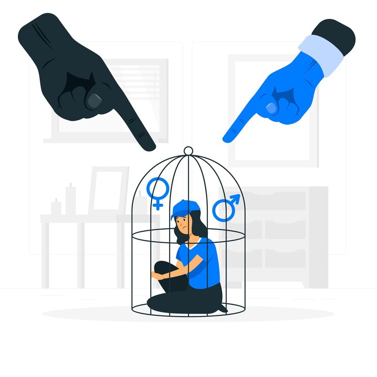 Vector Gratis ilustrasi konsep kekerasan gender