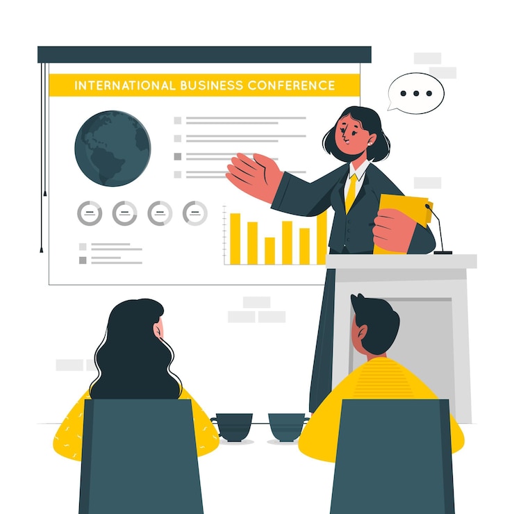 Vector Gratis ilustrasi konsep konferensi