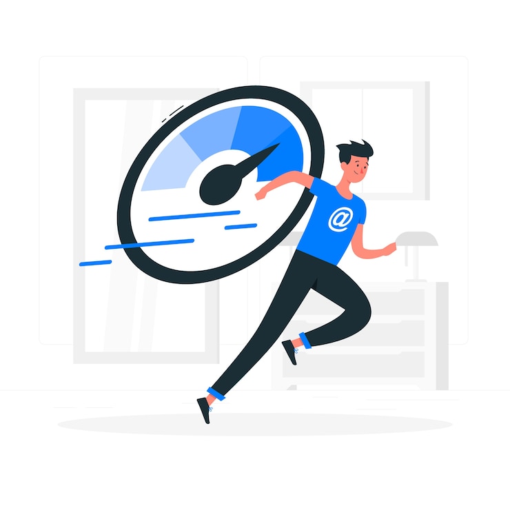 Vector Gratis ilustrasi konsep pemuatan cepat