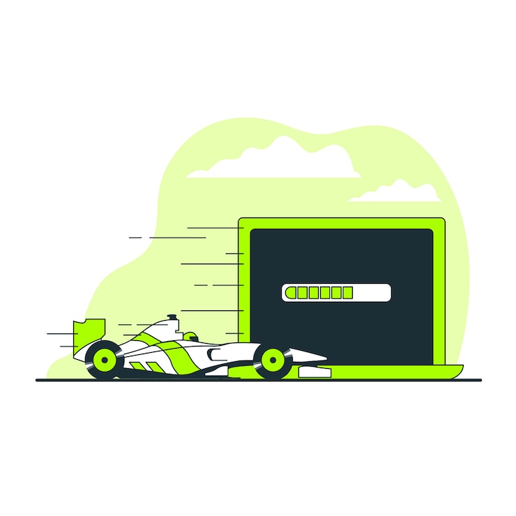 Vector Gratis ilustrasi konsep pemuatan cepat