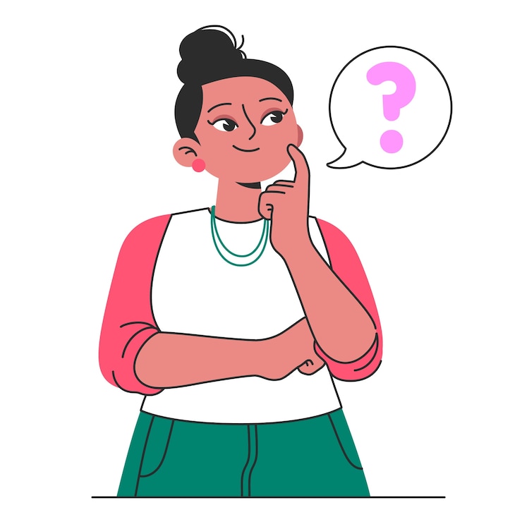 Vector Gratis ilustrasi konsep wajah berpikir