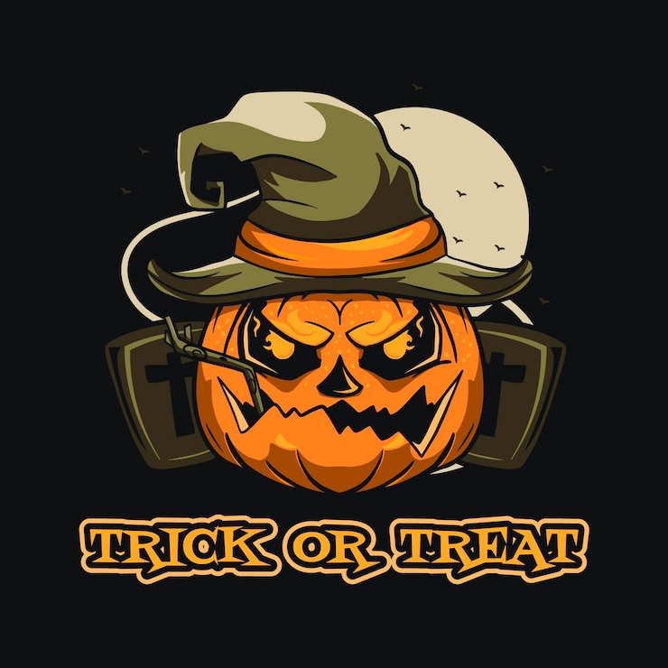 Vector Gratis ilustrasi labu halloween digambar tangan