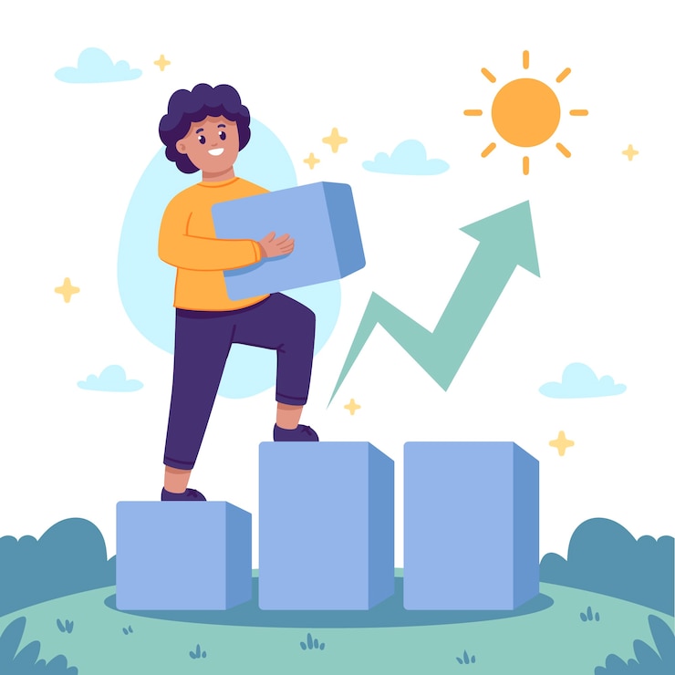 Vector Gratis ilustrasi langkah selanjutnya digambar tangan