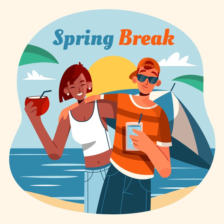 Vector Gratis ilustrasi libur musim semi datar