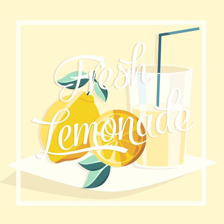 Vector Gratis ilustrasi limun segar