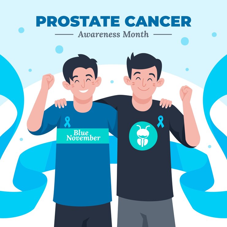 Vector Gratis ilustrasi november biru datar
