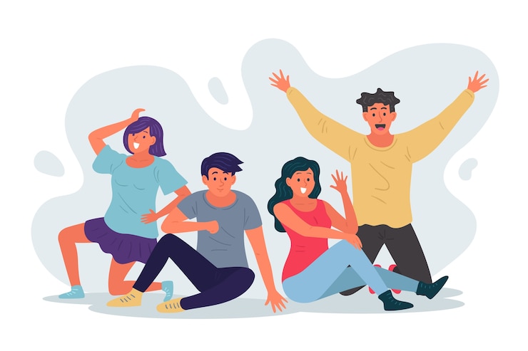 Vector Gratis ilustrasi orang muda