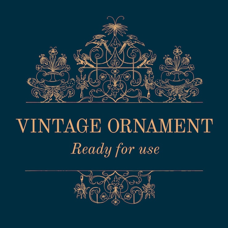Vector Gratis ilustrasi ornamen hiasan antik