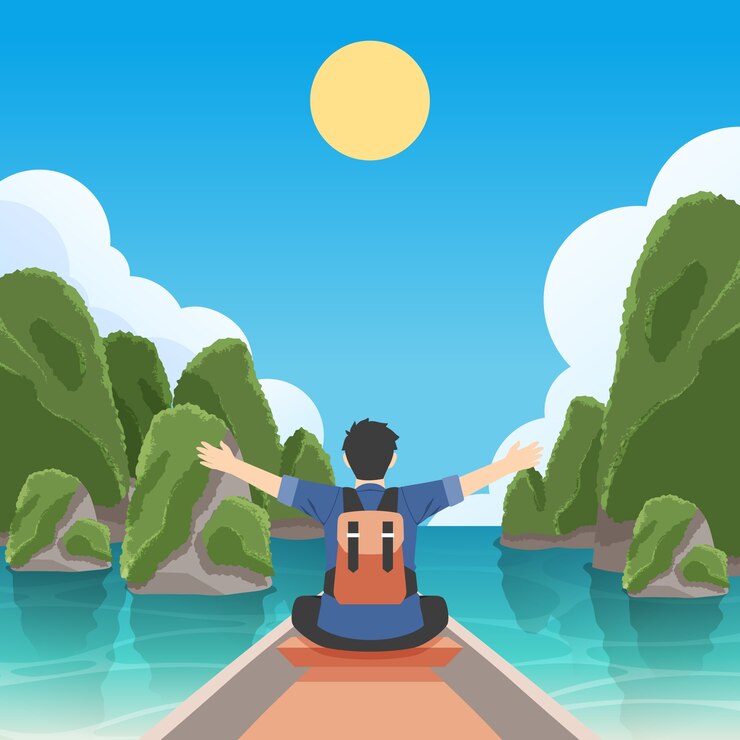 Vector Gratis ilustrasi perjalanan thailand yang digambar tangan