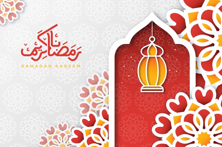 Vector Gratis ilustrasi ramadan kareem dalam gaya kertas