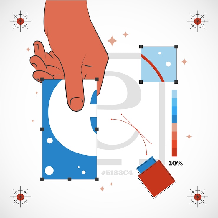 Vector Gratis ilustrasi rebranding desain datar