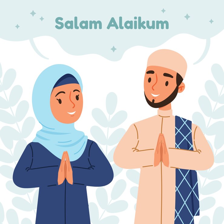 Vector Gratis ilustrasi salam desain datar digambar tangan