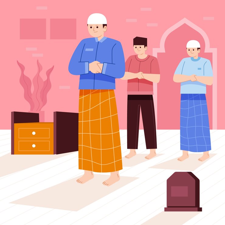 Vector Gratis ilustrasi salat desain datar