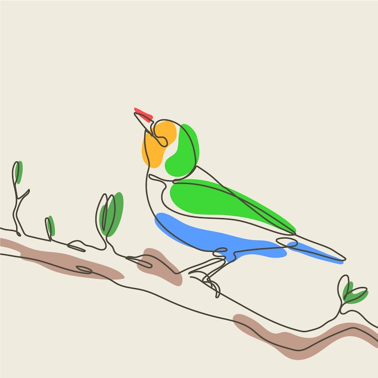 Vector Gratis ilustrasi seni satu garis digambar tangan