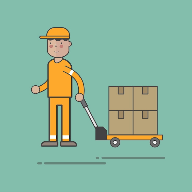Vector Gratis ilustrasi set vektor layanan logistik