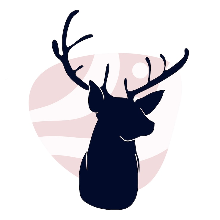 Vector Gratis ilustrasi siluet hewan digambar tangan