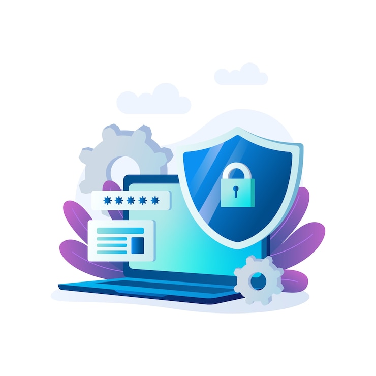 Vector Gratis ilustrasi ssl gradien