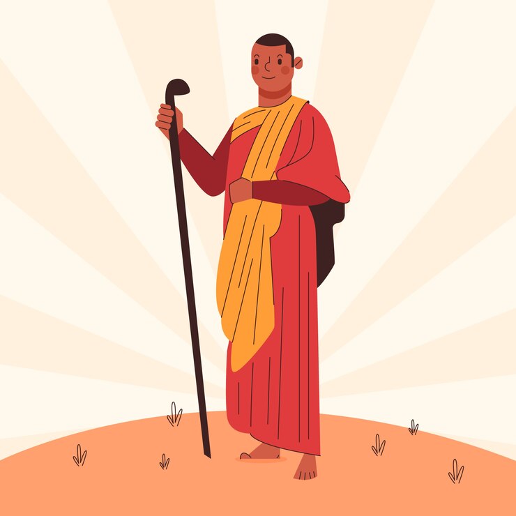 Vector Gratis ilustrasi swami vivekananda datar