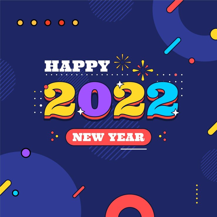Vector Gratis ilustrasi tahun baru flat