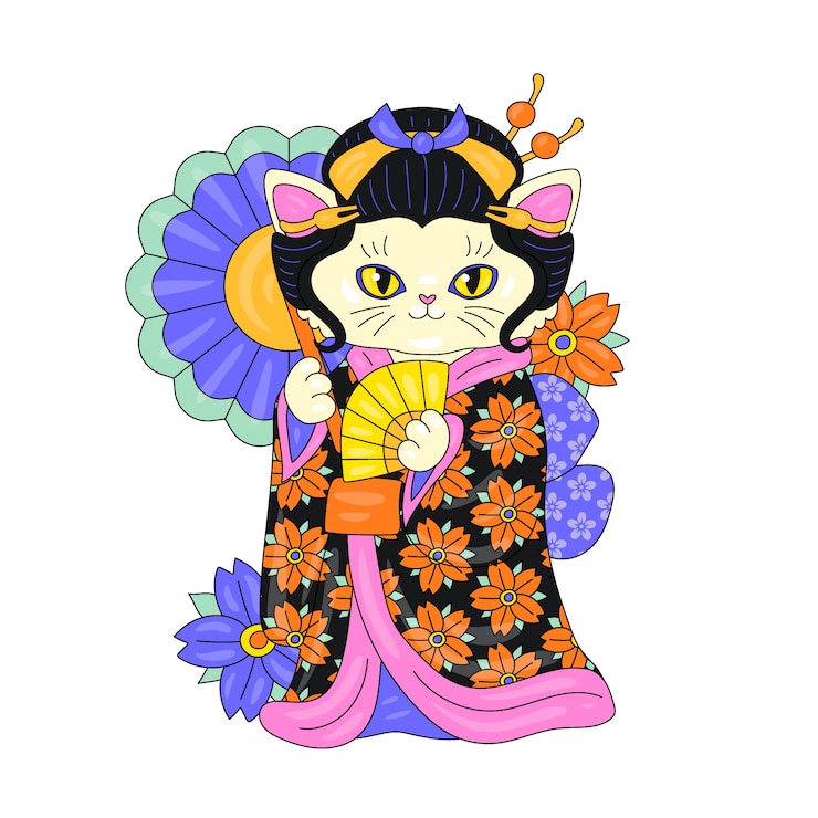 Vector Gratis ilustrasi tato gaya asia digambar tangan
