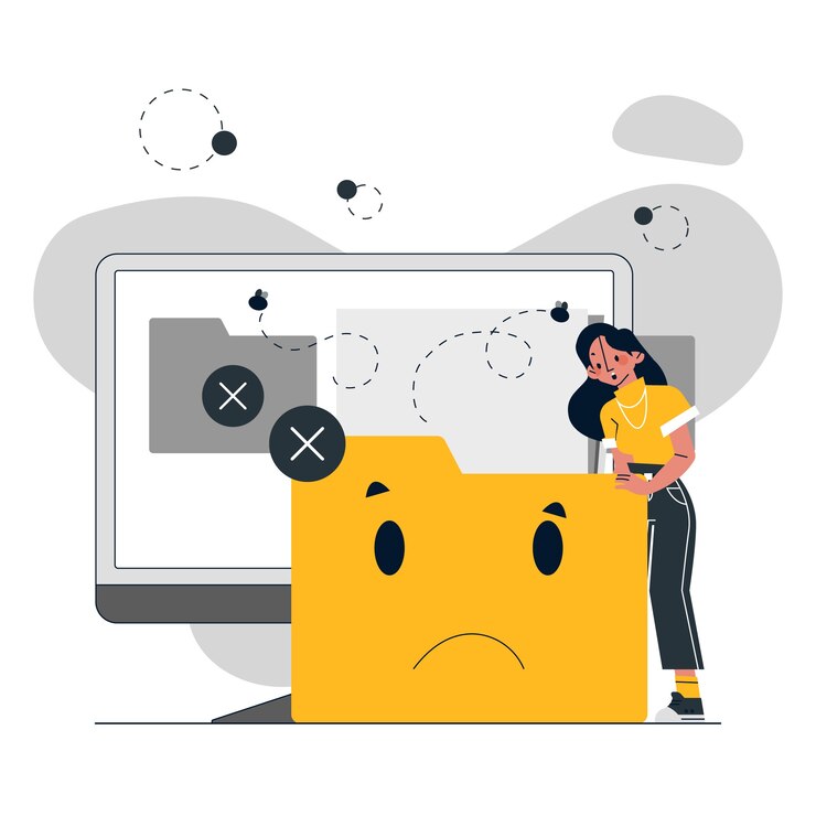 Vector Gratis ilustrasi tidak ada data digambar tangan