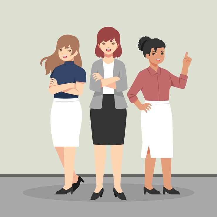 Vector Gratis ilustrasi tim wanita
